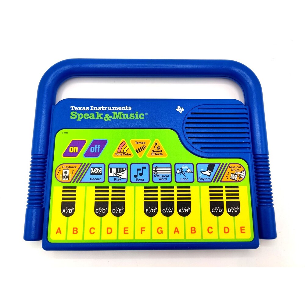 TI Texas Instruments Speak & Music Educational Toy 1985 - Tested